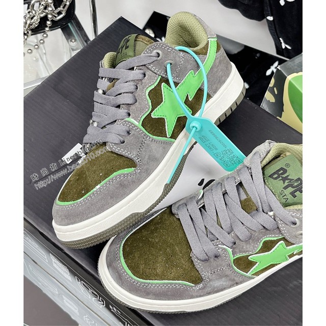 BAPE STA系列球鞋 猿人聯名情侶款運動鞋 經典的BAPE迷彩紋理 dx3580